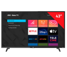 AOC Roku TV Smart TV LED 43” Full HD 43S5195/78 com Wi-fi