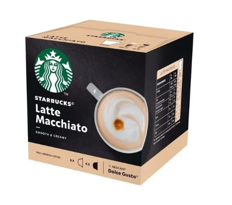 Café Nescafé Dolce Gusto Starbucks Latte Macchiato 12 Caps