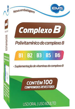 COMPLEXO B COM 100 COMPRIMIDOS REVESTIDOS