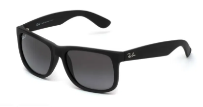 Óculos de Sol Ray-Ban Justin RB4165L 622/T3 Preto Fosco