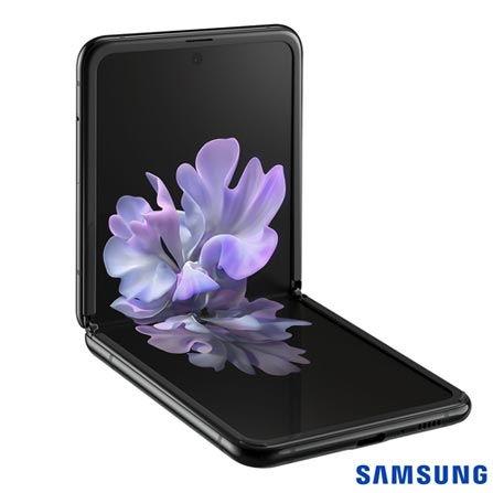 Samsung Galaxy Z Flip Preto, com Tela de 6,7”, 4G, 256GB e Câmera Dupla 