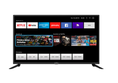 Smart TV Britânia 42" BTV42G70N5CF Full HD LED - Netflix - Bivolt