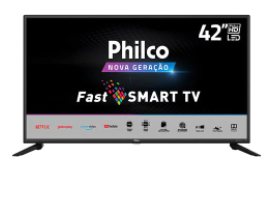 Smart TV LED 42” Full HD Philco PTV42G70N5CF com Processador Quad Core